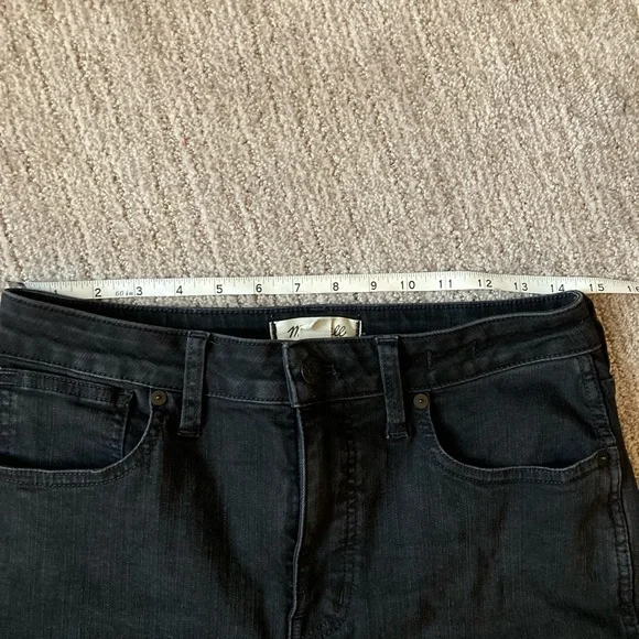 Madewell Black Denim Curvy High Rise Skinny Jeans - Picture 2 of 7